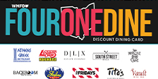 `Four One Dine Discount Dining Card - $250 of food for $25